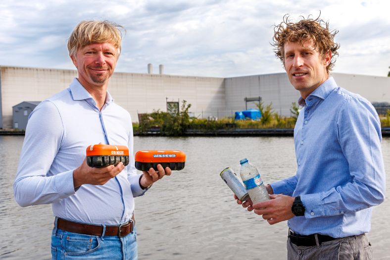Afvalvangsysteem op zonne-energie